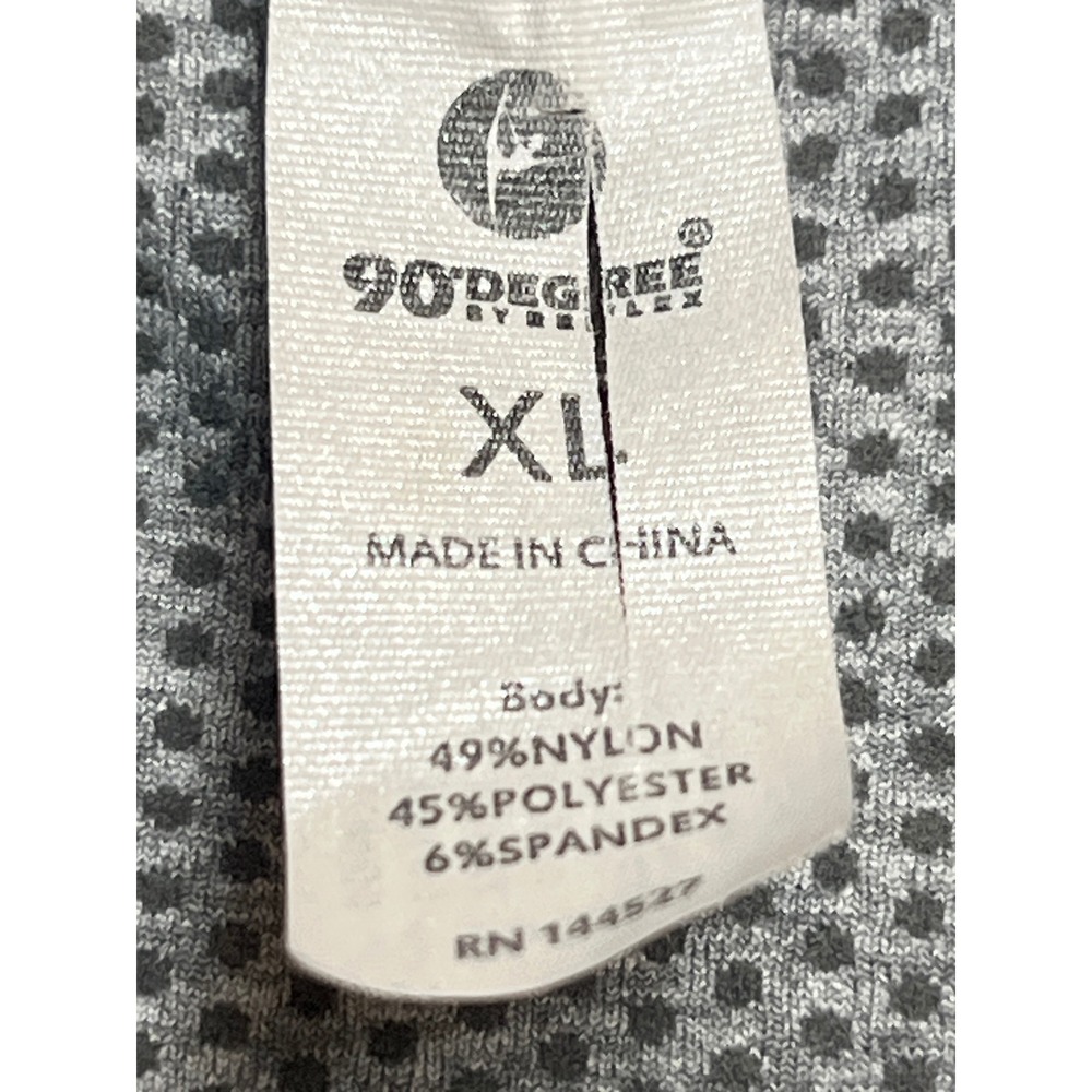 90 Degree by Reflex Girls XL Sports Bra Set 2 Pack Heather Gray Racerback - Picture 3 of 7